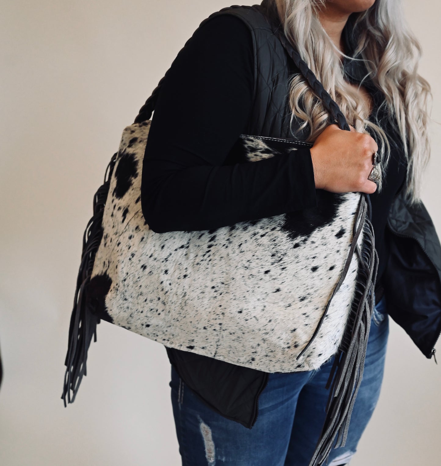 Braided hobo bag