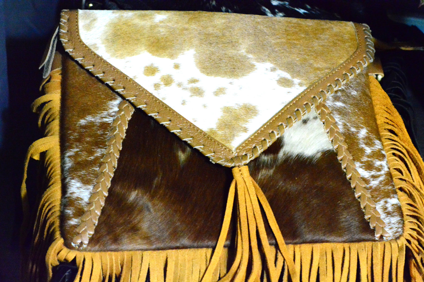 The Untamed Fringe- cowhide crossbody