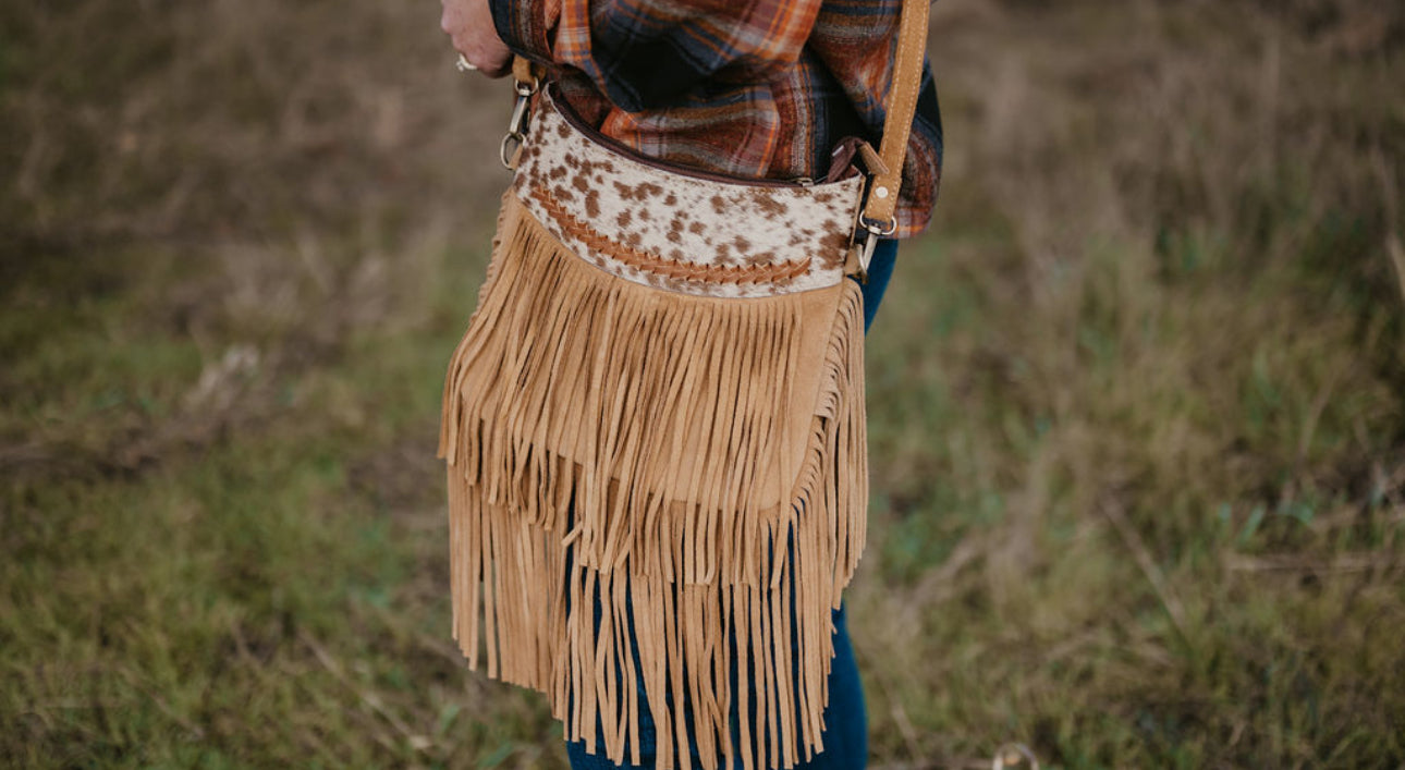 western charm fringe bag